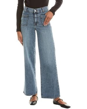 FRAME The Bardot Pocket High Rise Wide Leg Jean - Blue