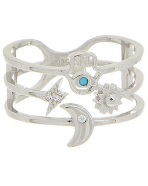 Meshmerise 18K Over Cz Ring - White