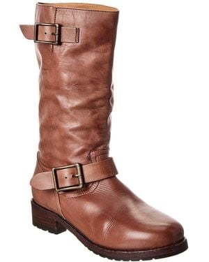 Free People Ride Or Die Engineer Leather Boot - Brown