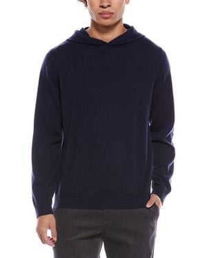 Theory Weston Wool & Cashmere-Blend Hoodie - Blue