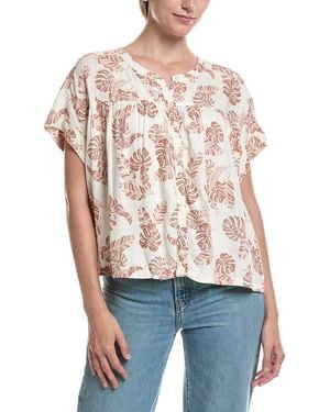Splendid Linen Blend Top - White
