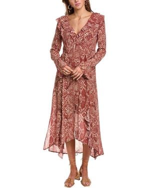 AllSaints Liana Waimea Maxi Dress - Red