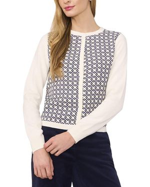 Ted Baker Woven Wool-Blend Cardigan - Gray