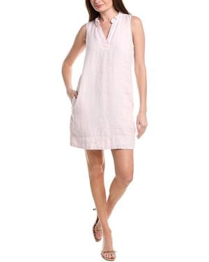 Tommy Bahama Two Palms Double Ruffle Linen Shift Dress - Pink
