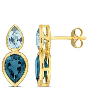 Rina Limor 14k 3.54 Ct. Tw. Gemstone Earrings - White