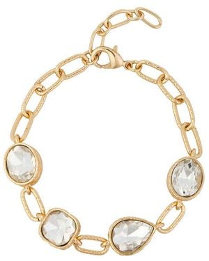 Saachi Crystal Cascade Bracelet - Metallic