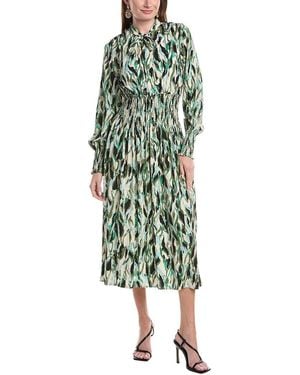 Masai Printed Midi Dress - Green