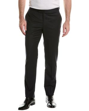 Isaia Wool-blend Trouser - Black
