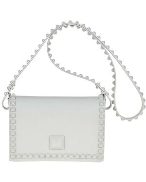 Carmen Sol Graziella Flap Crossbody - White