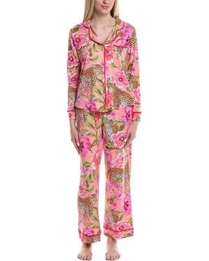 Room Service Pjs 2Pc Charlotte Sleep Set - Red