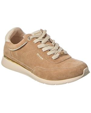 Dune Entitle Suede Trainer - Natural