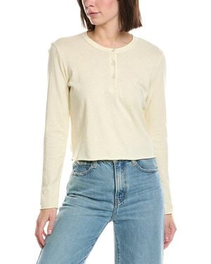 James Perse Shrunken Henley - Blue