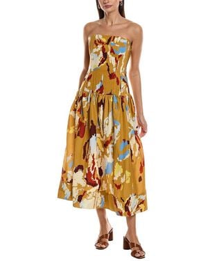 A.L.C. June Midi Dress - Metallic