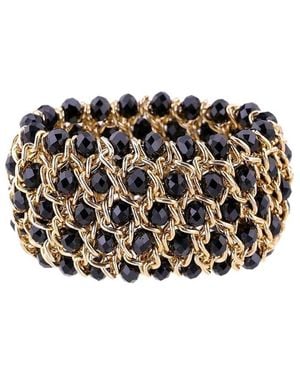 Liv Oliver 18K Plated 18.75 Ct. Tw. Cz Bracelet - Black