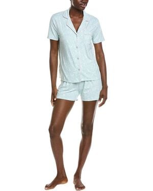 Splendid 2Pc Notch Top & Boxer Set - Blue