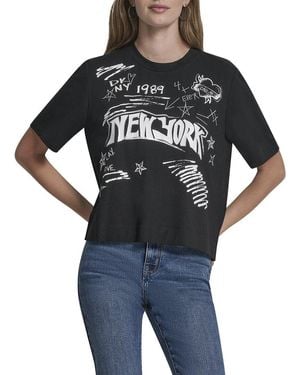DKNY 1989 Notebook Scribbles T-Shirt - Black