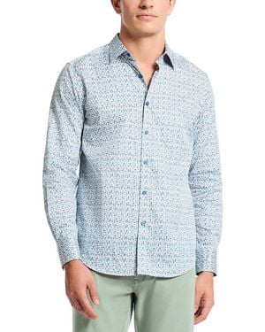 Robert Graham Lenox Woven Shirt - Blue