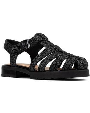 Donald J Pliner Layna Raffia Sandal - Black