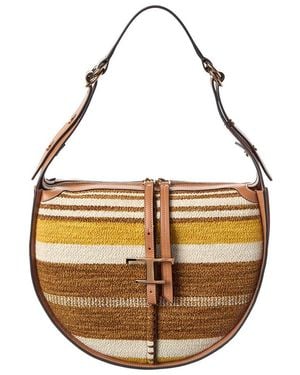 Tod's Woven & Leather Hobo Bag - Metallic