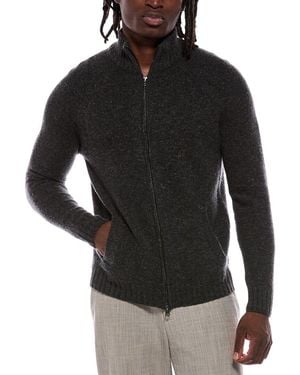 Autumn Cashmere Italian Full Zip Wool & Cashmere-Blend Jacket - Black