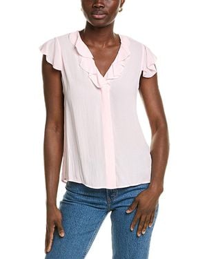 Brooks Brothers Ruffle Blouse - White