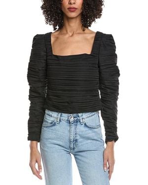 Seraphin Pleated Blouse - Black