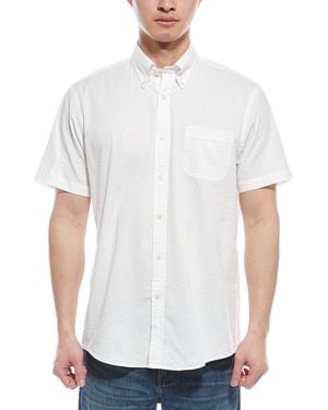 Brooks Brothers Seersucker Regular Fit Shirt - White