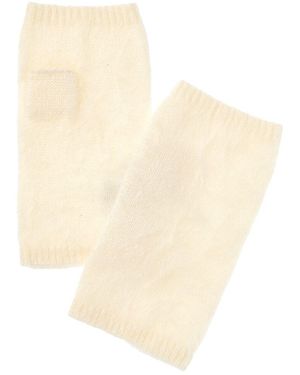 Amicale Cashmere Brushed Cashmere Armwarmers - Natural