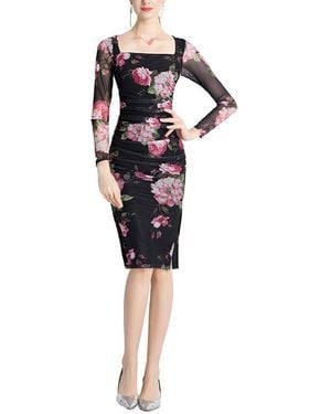 MIRA RICHI Midi Dress - Blue