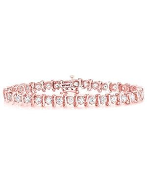 Amairah 14K Rose 7.00 Ct. Tw. Lab-Grown Diamond Tennis Bracelet - Pink