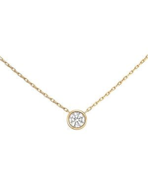 Prince Diamond & Jewelry 14K 0.90 Ct. Tw. Lab-Grown Diamond Lab-Grown Bezel Pendant - Metallic