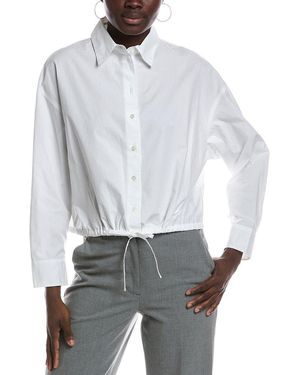 Madewell Drawstring Button Up Shirt - White