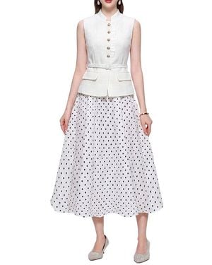 DZA Midi Dress - White