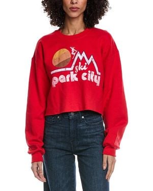 Prince Peter Park City Cropped Sweatshirt - Red