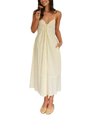 DELI S Delli.S Sleeveless Midi Dress - Natural