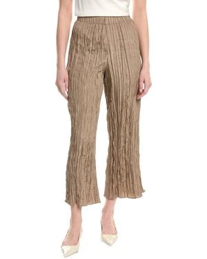 Eileen Fisher Wide Ankle Silk Pant - Natural