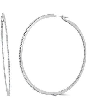Sabrina Designs 14k 0.86 Ct. Tw. Diamond Hoops - White