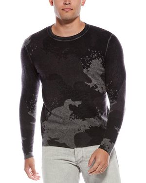 Autumn Cashmere Inked Cashmere Crewneck Sweatshirt - Black