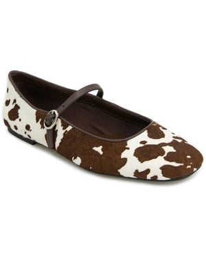 Kenneth Cole Jasper Haircalf Flat - Brown