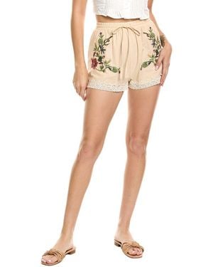 Estellina Embellished Short - Natural