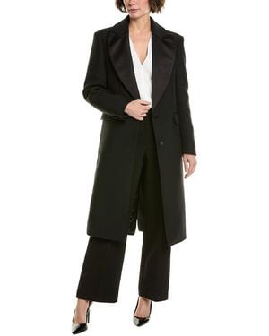 Michael Kors Gabardine Chesterfield Wool-Blend Coat - Black