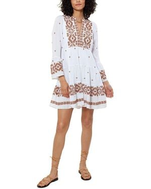 Hale Bob Embroidered Mini Dress - White