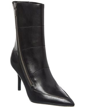 Reiss Hoxton Mid Leather Boot - Black