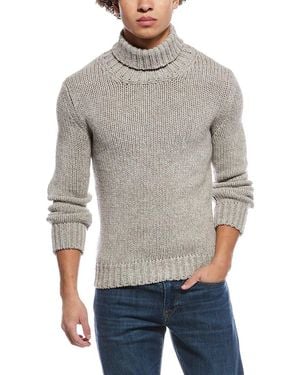 Slowear Zanone By Turtleneck Wool & Yak-Blend Jumper - Grey