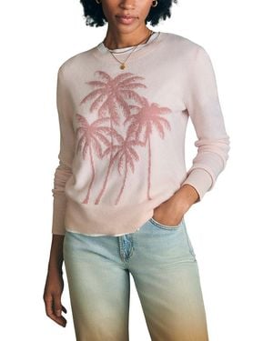 Faherty Palm Coast Cashmere Crewneck Sweater - Red