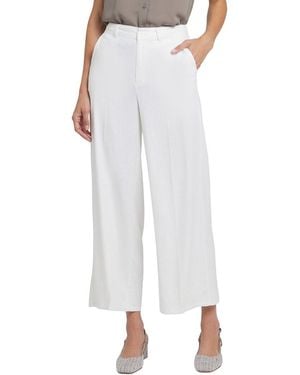 NYDJ Morgan Linen-Blend Trouser Jean - White