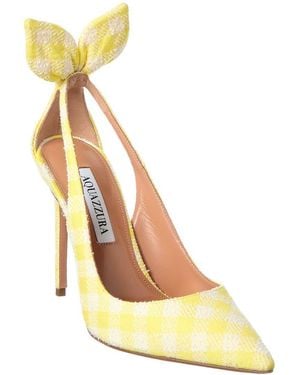 Aquazzura Bow Tie 105 Pump - Metallic