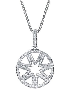 Genevive Jewelry Silver Cz Pendant - Metallic