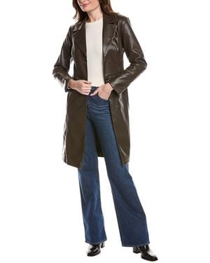 Ellen Tracy Trench Coat - Blue