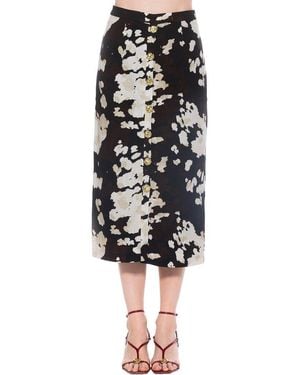 Alexia Admor Carla Linen-Blend Pencil Skirt - Black